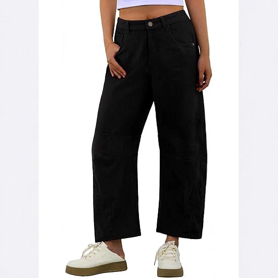 Pantalons en corduroy pour femmes avec poches latérales Chic & Stil