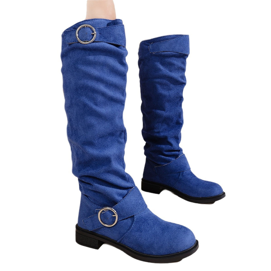 Elegant over-the-knee boots for ladies in soft and elastic material Lune London