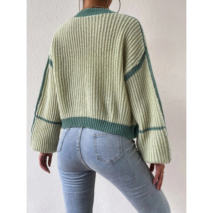 Ladies Large knitted cardigan with voluminous sleeves Lune London
