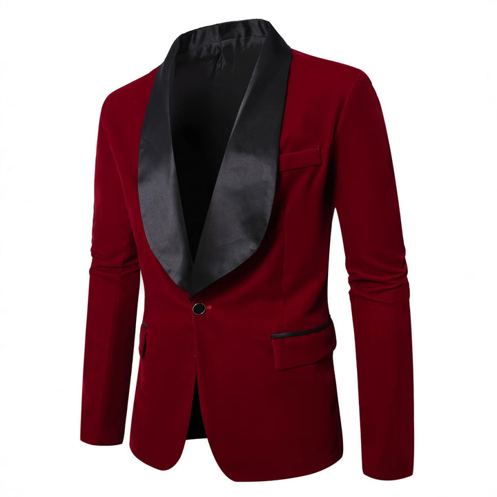 Elegant velvet jacket for men with satin lapels Lune London