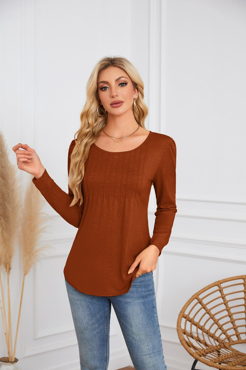 Elegant and comfortable women's blouse with ribbed structure Lune London