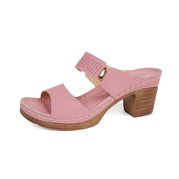 Women Elegant Heeled Sandals Lune London