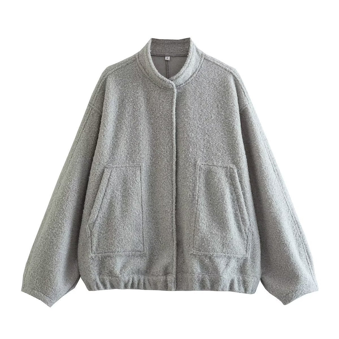 Ladies Comfortable Fleece Jacket with Relaxed Fit and Practical Pockets Lune London