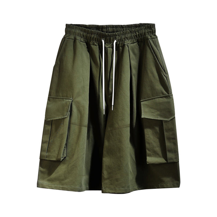 Shorts cargo pratiques pour femmes avec taille élastique et plusieurs poches Lune London
