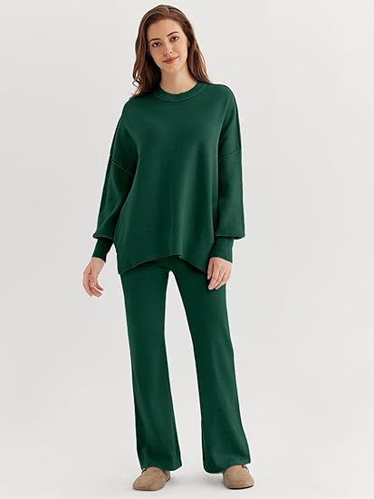 Women Comfortable Sweatpants and Oversized Sweatshirt Set Lune London