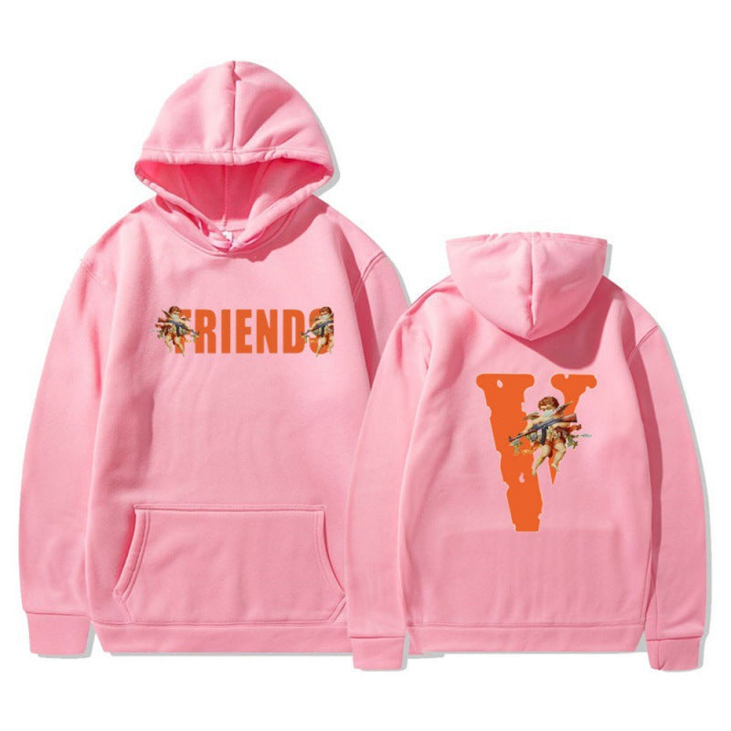 Women's hoodie with characteristic front and back print Lune London