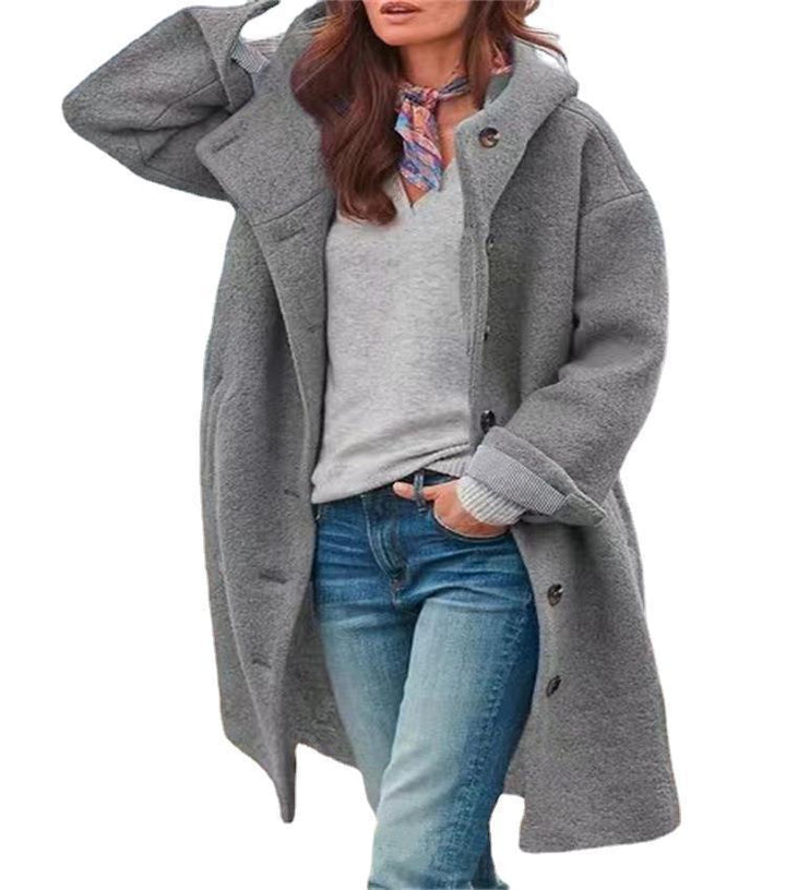Ladies Oversized Chic Wool Coat