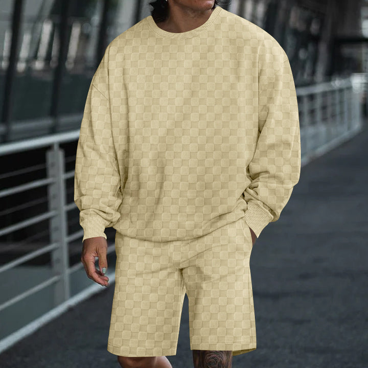 Lune London casual sweatshirt and shorts set for men