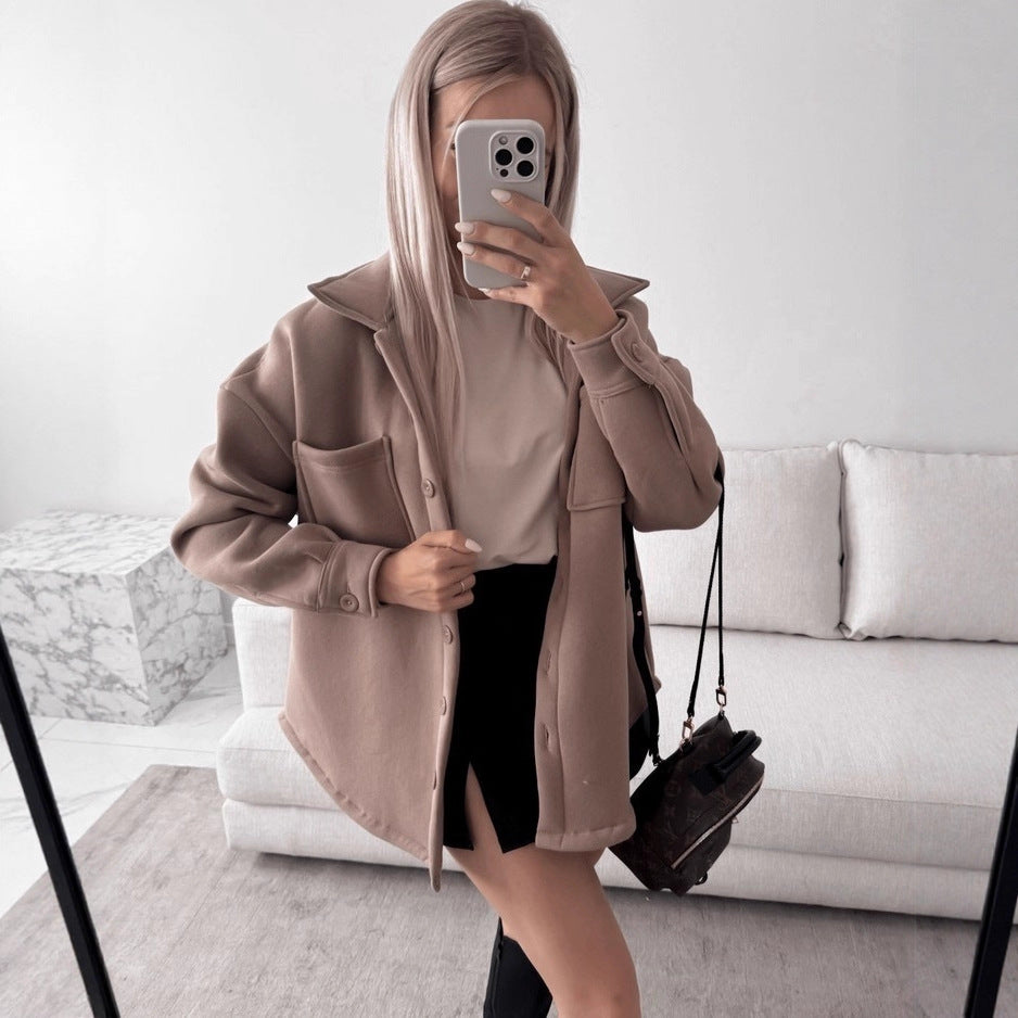 Casual overshirt jacket for women with practical pockets Lune London