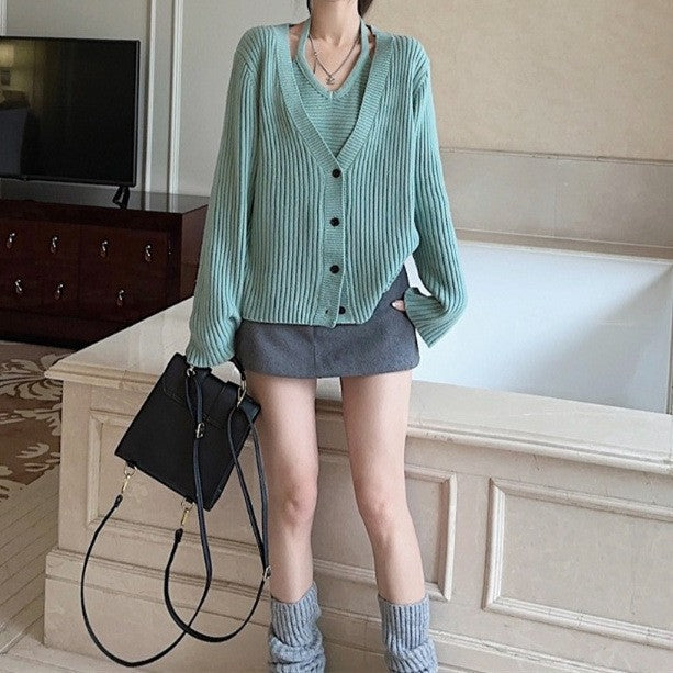 Cardigan pour femmes avec design texturé et détails de boutons élégants Chic & Stil