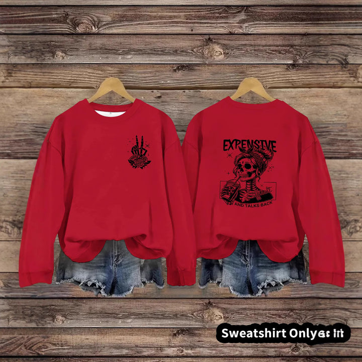 Sweatshirt femme avec design créatif et coupe décontractée Chic & Stil