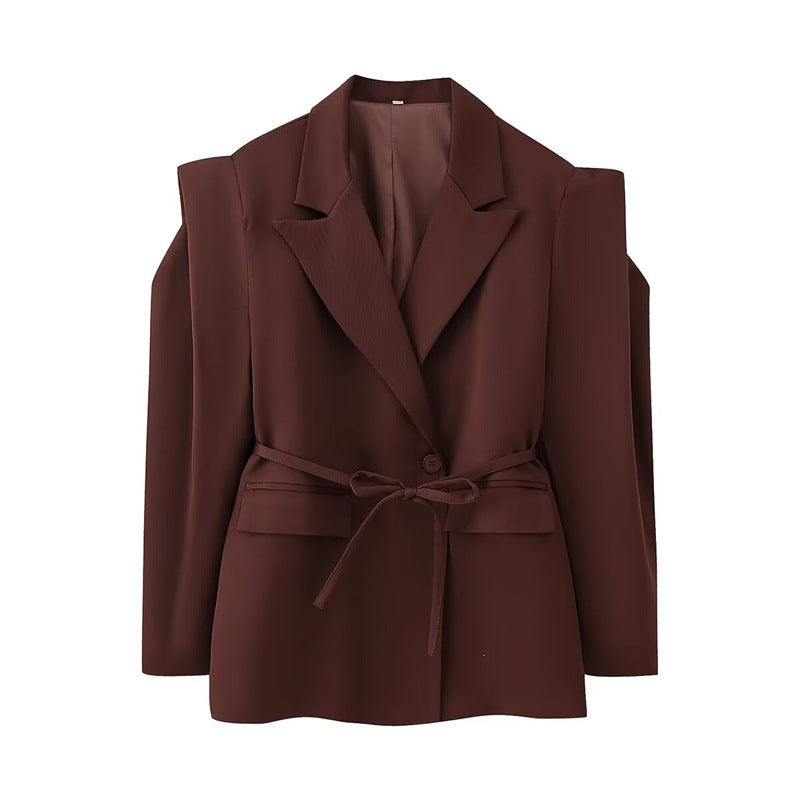 Modern jacket for women with adjustable belt and loose fit Lune London