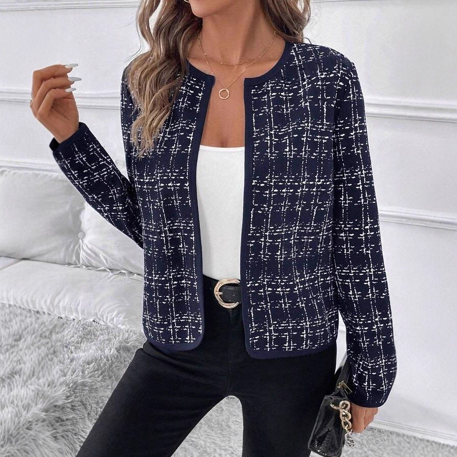 Women's Structured Blazer Jacket with Contrast Details Lune London