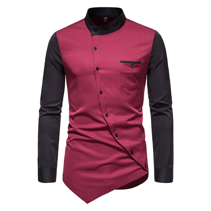 Men's long sleeve shirt with modern fit and contrasting accents Lune London