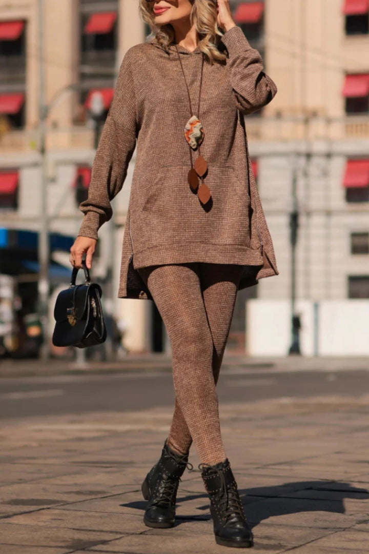 Ladies look the casual hoodie with Lune London leggings