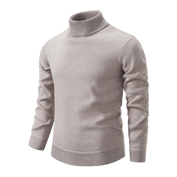 Men's soft knit turtleneck sweater with structured design Lune London