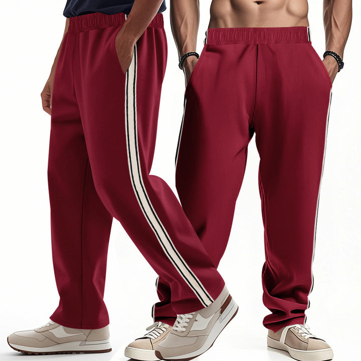 Sport leisure pants for men with side stripes and elastic waist Lune London