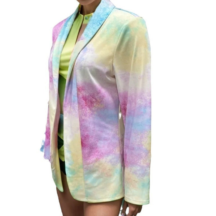 Lune London animal print women's blazer