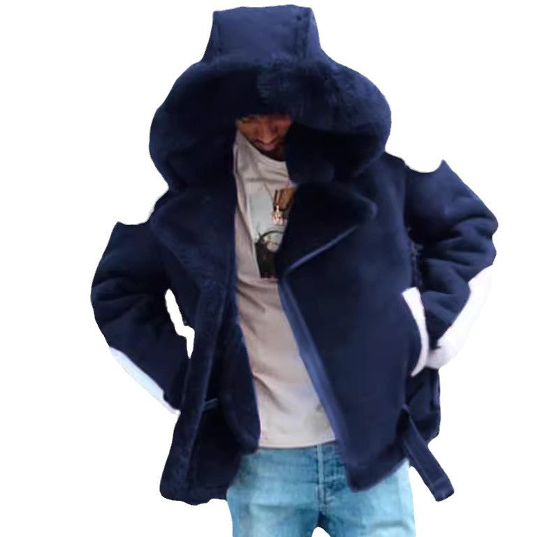 Ladies Teddy Plush Coat with Hood Lune London