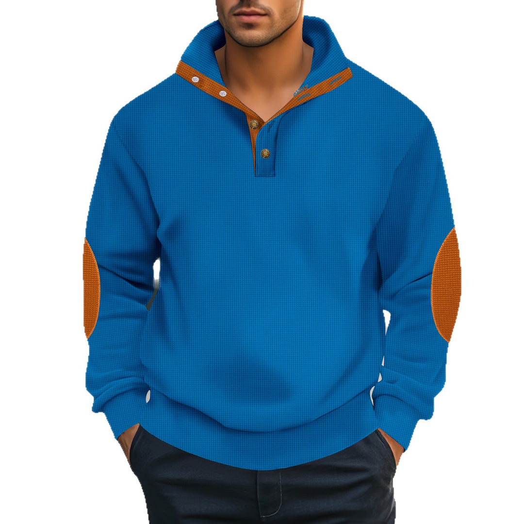 Men's casual hoodie in textured fabric with modern accents Lune London