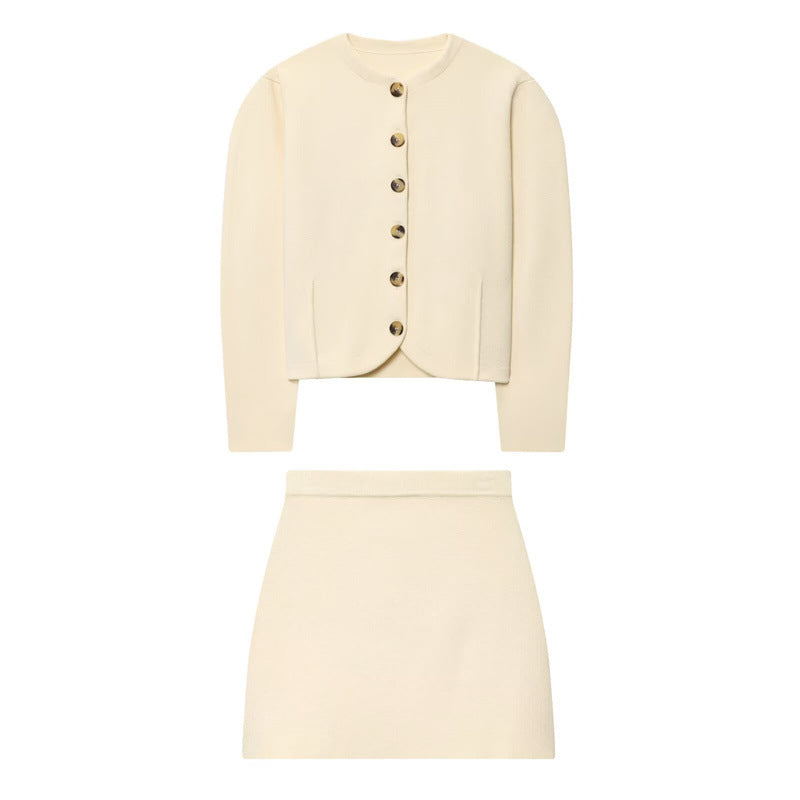 Elegant mini skirt for ladies with a high waist and fitted design Lune London