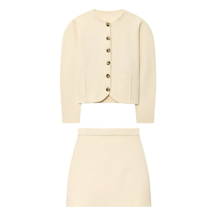 Elegant mini skirt for ladies with a high waist and fitted design Lune London