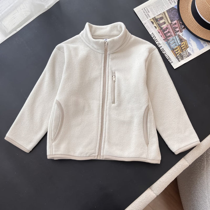 Veste en polaire pour femmes avec col haut et poches zippées pratiques Chic & Stil