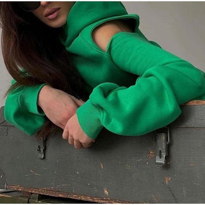 Trendy hoodie for women with casual jogger pants Lune London