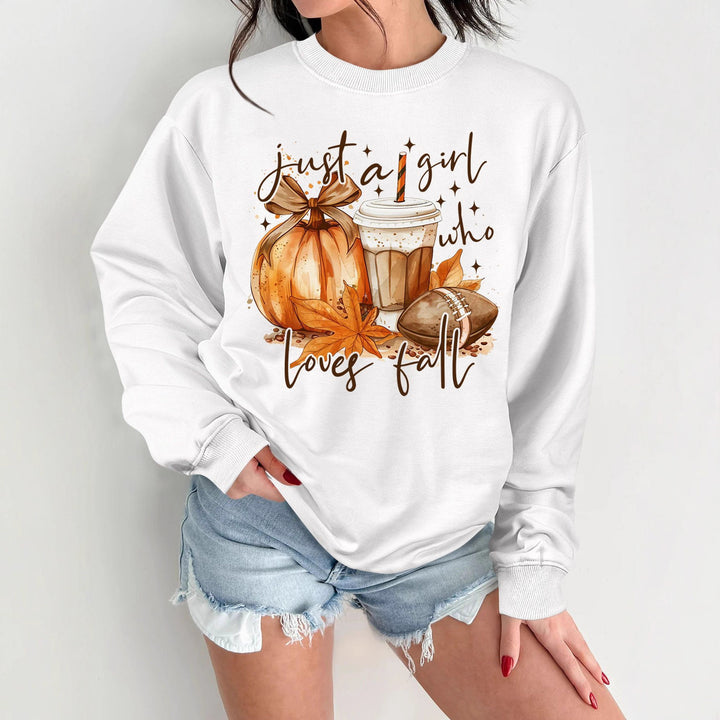 Sweatshirt pour femmes avec motif d'automne et impression inspirante Chic & Stil