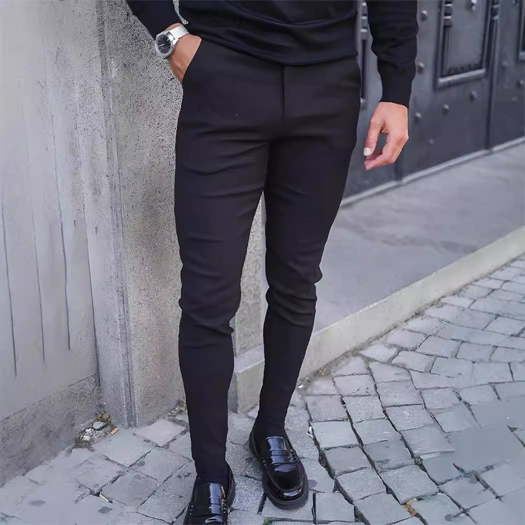 Slim-Fit trousers for men in innovative stretch material Lune London