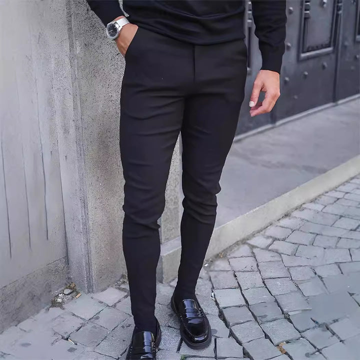 Slim-Fit trousers for men in innovative stretch material Lune London
