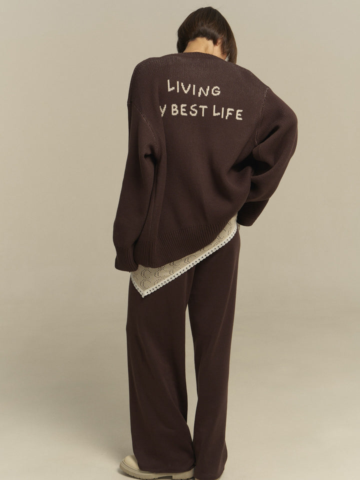 Comfortable oversized sweater set for women and casual palazzo pants Lune London