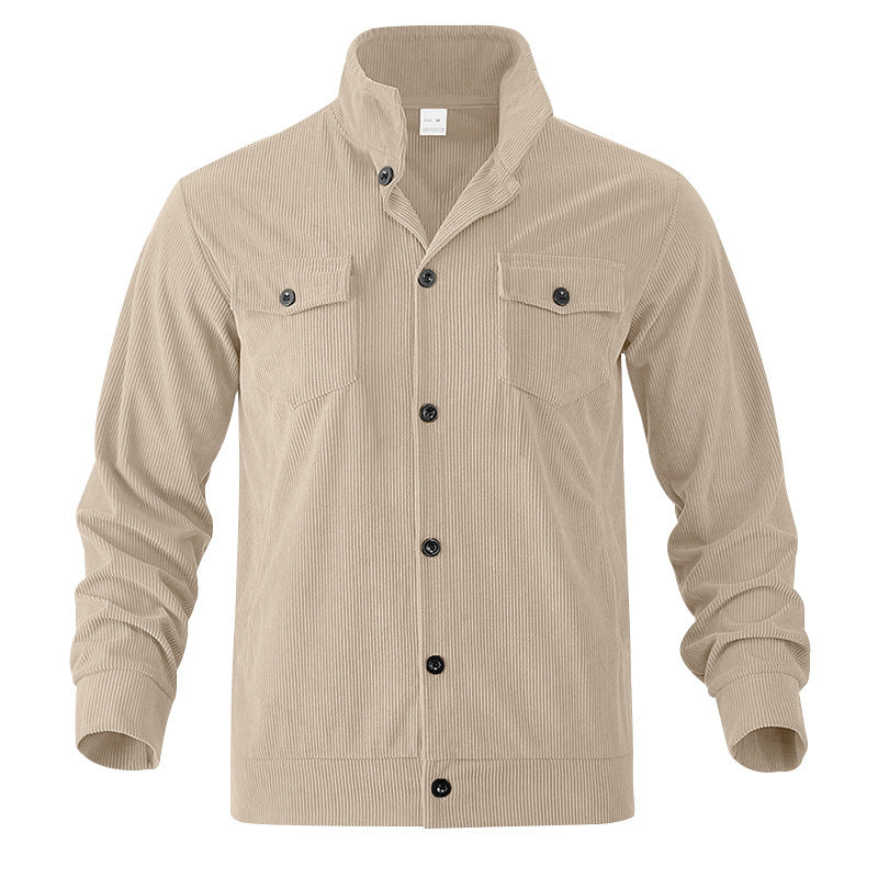 Men's casual cord jacket with practical chest pockets Chic and style