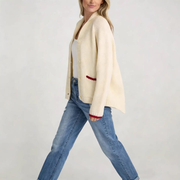 Cardigan pour femmes avec motif de crabe créatif Chic & Stil