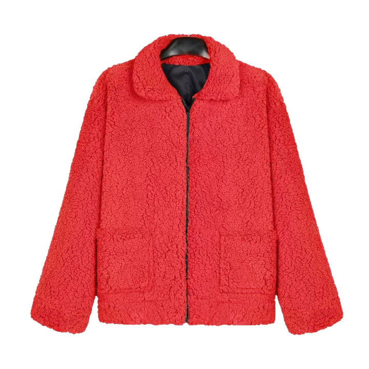 Faux fur jacket for women with hood and raglan cut Lune London