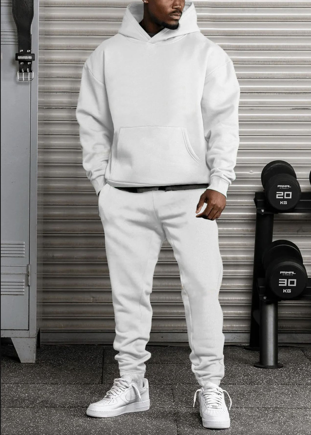 Men's casual hoodie tracksuit with oversized fit and practical pockets Lune London
