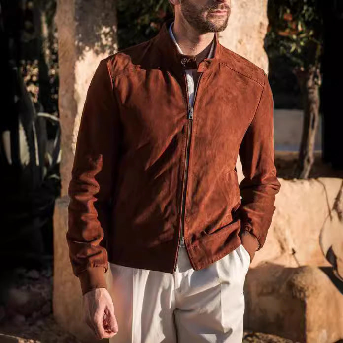 Luxurious suede jacket for men Lune London
