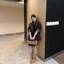 Women's Leather Trench Short