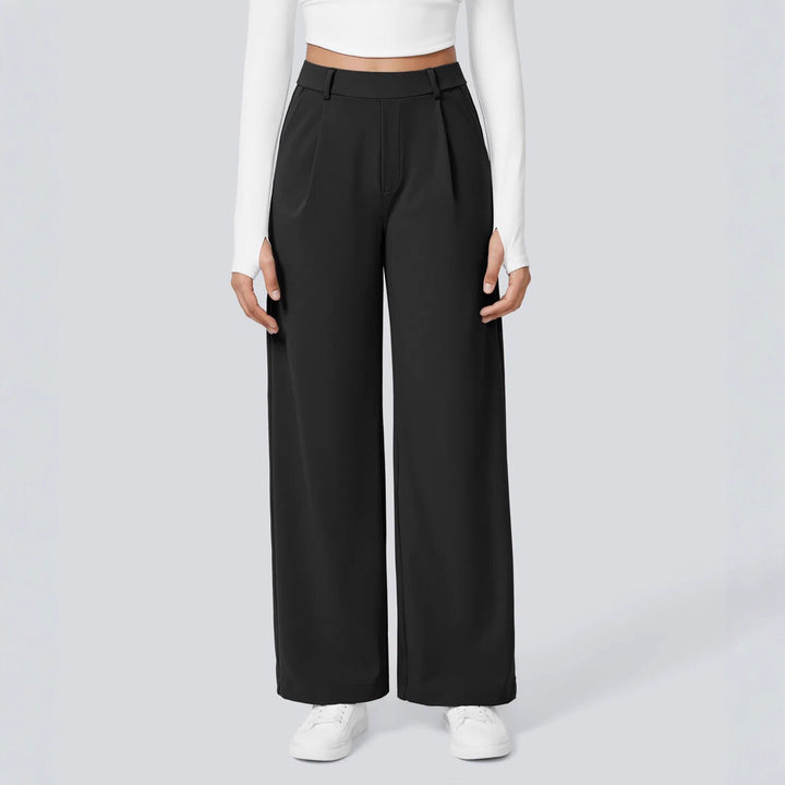 Pantalons palazzo amples pour les femmes avec des plis élégants Chic & Stil