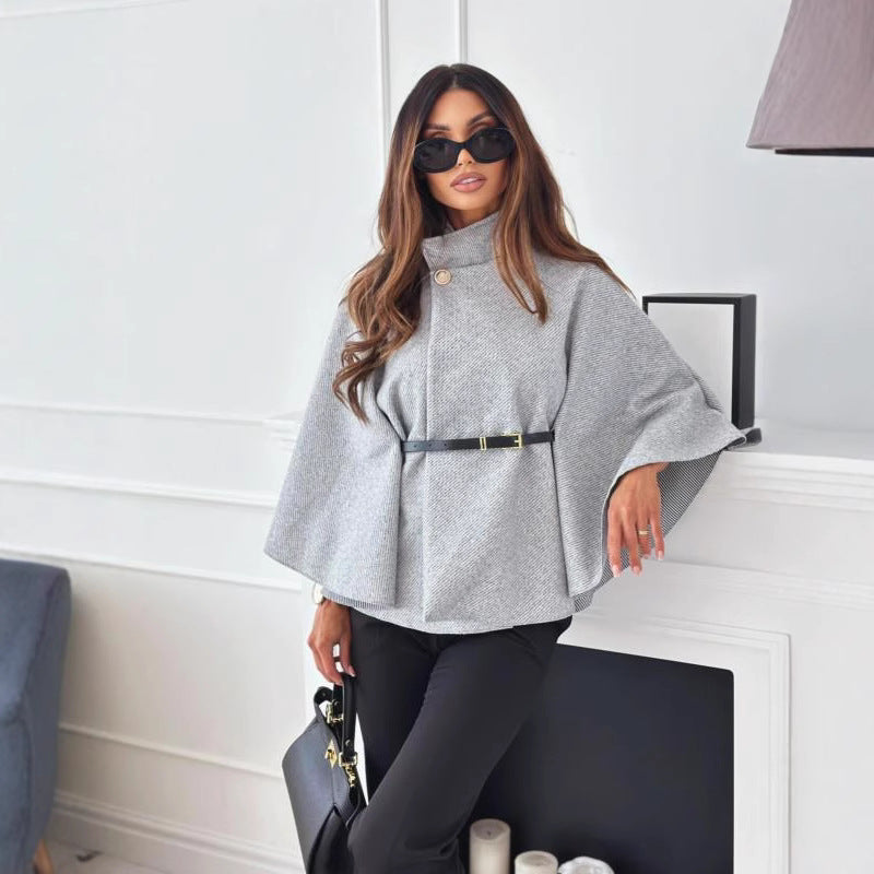 Elegant blouse for women with pleated design and fitted belt Lune London
