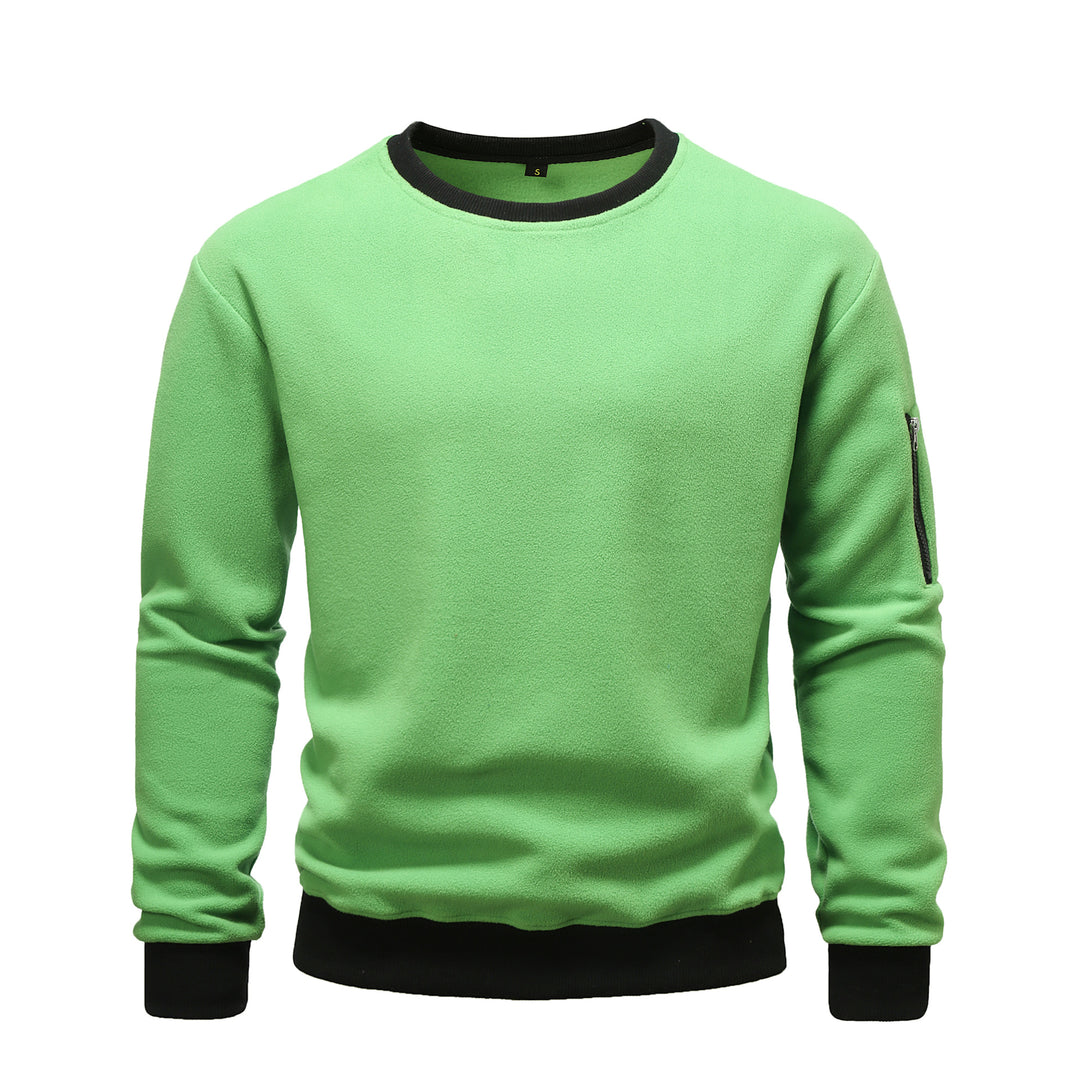 Comfortable fleece pullover for men with zip pocket Lune London