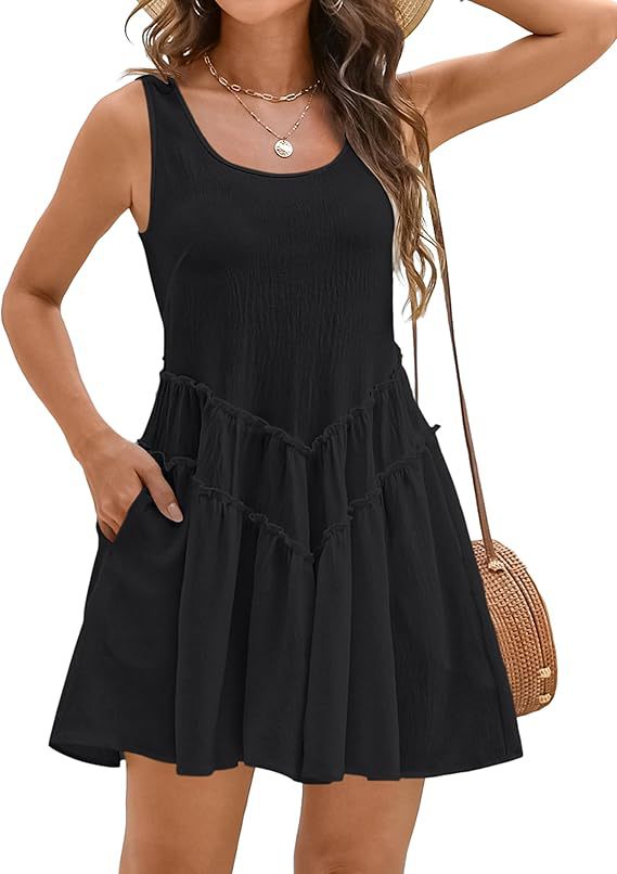 Leisure dress for women with ruffled details and pockets Lune London