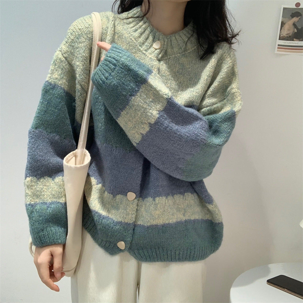 Cardigan Tricoté à la Mode pour Femme avec Design à Motifs Chic & Stil