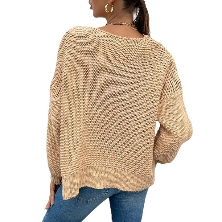 Knit jacket for women with voluminous sleeves and a stylish ribbed pattern Lune London