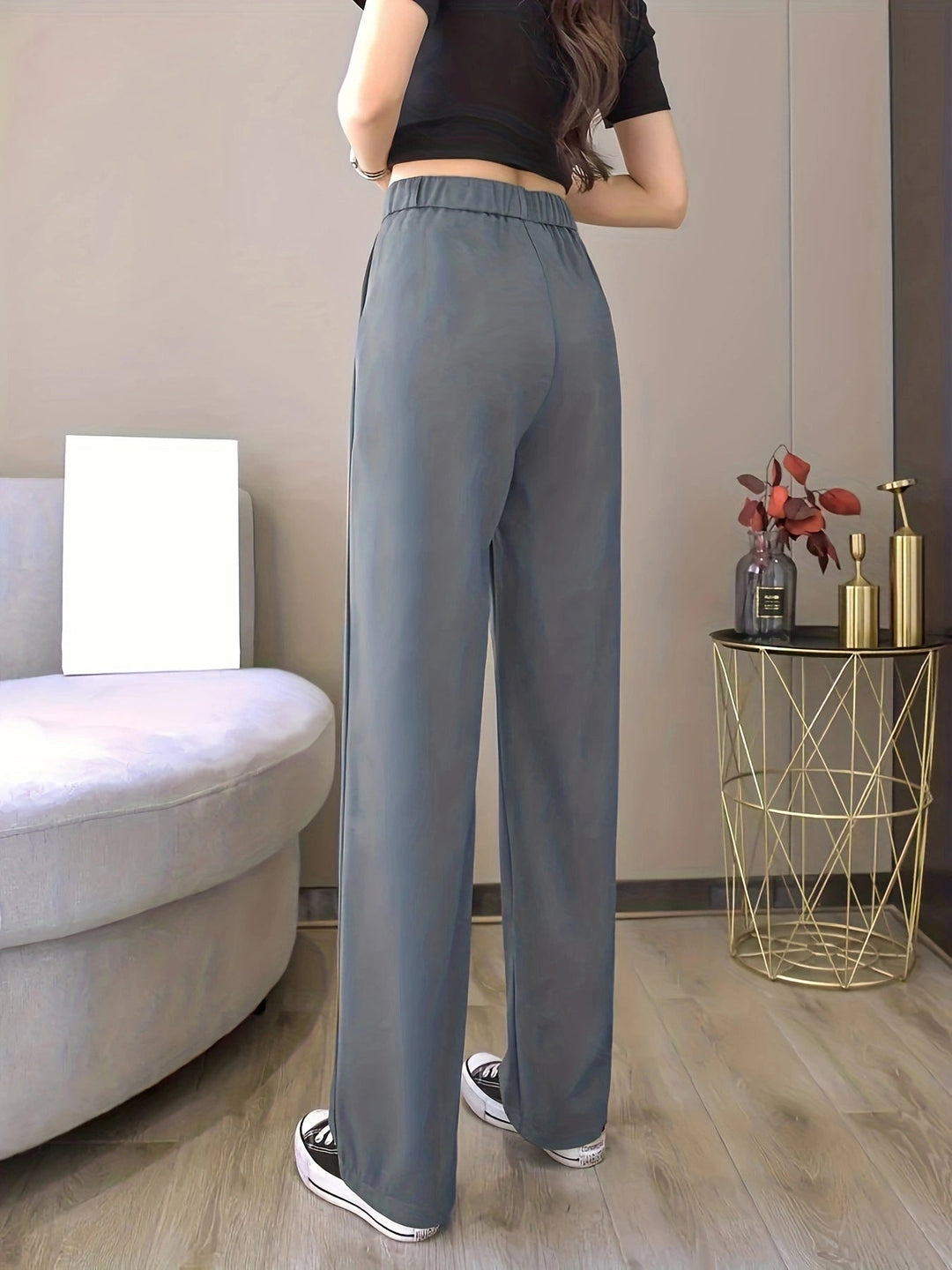 Lune London | Women's wide high-waisted trousers