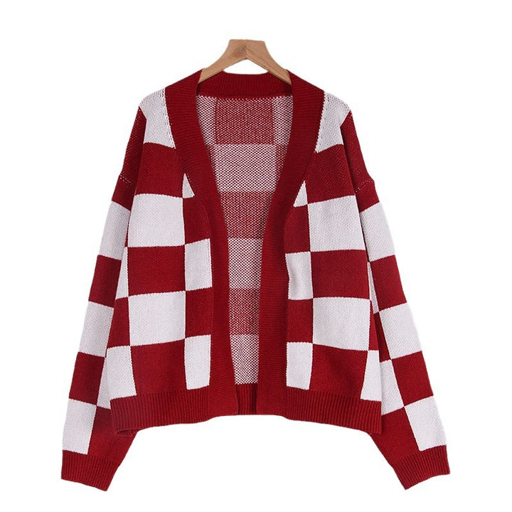 Gilet pour femme dans un motif à carreaux moderne Chic & Stil