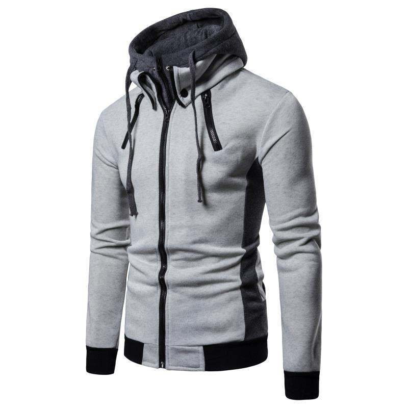 Hooded jacket for men with innovative design and practical zip Lune London