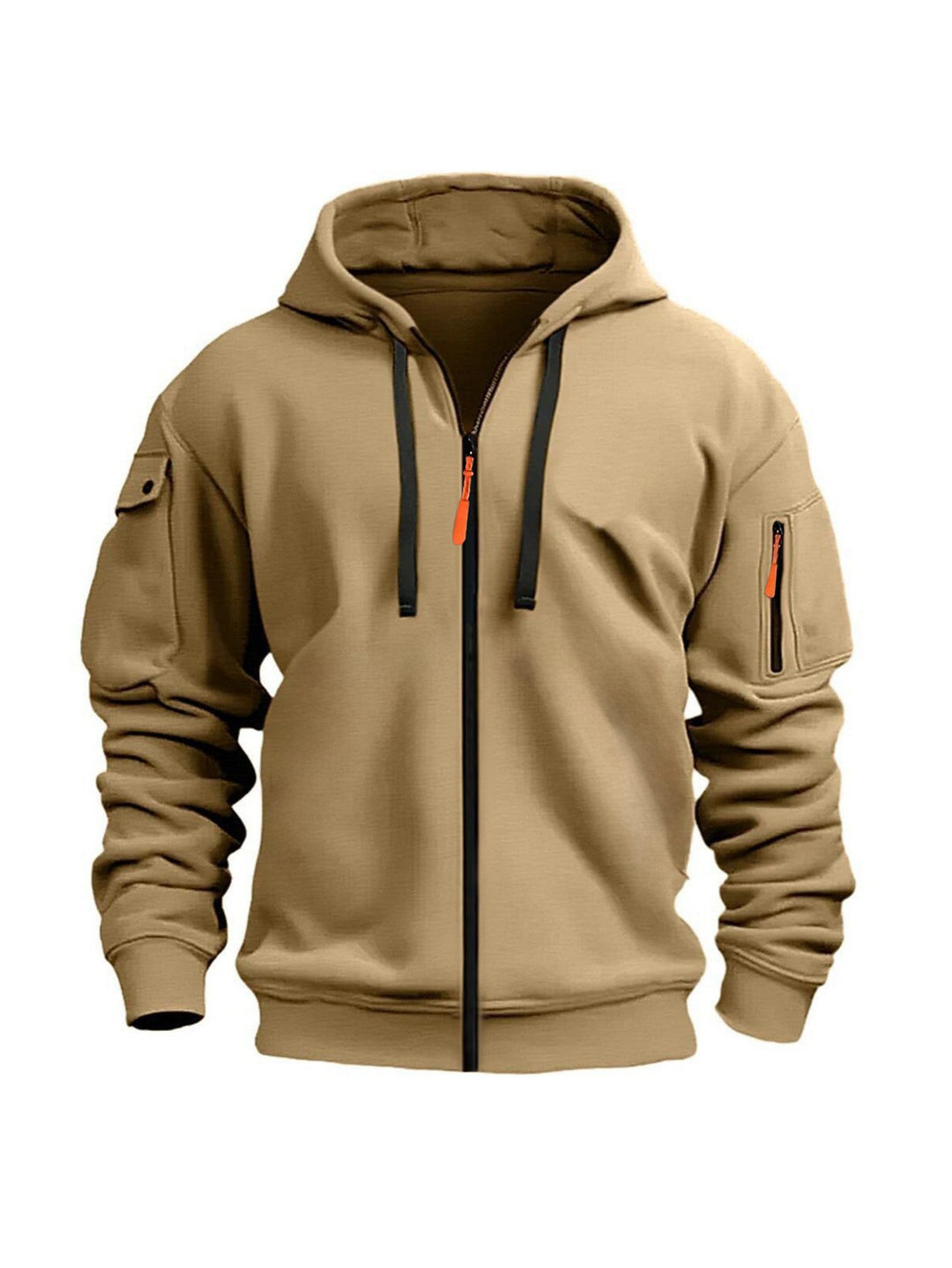 Men's hoodie jacket with functional zip pockets and modern cut Chic & Stil