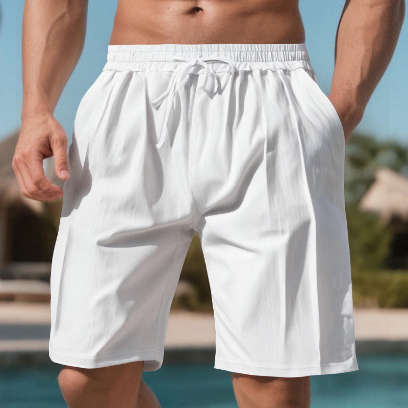 Leisure shorts for men in lightweight and breathable material with an elastic waist Lune London
