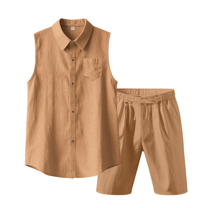 Casual summer set for women with sleeveless top and shorts Lune London